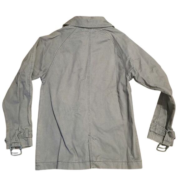 Stella McCartney For Gap Kids Jacket XL Gray Denim Organic Cotton Utility Cargo - Picture 4 of 4